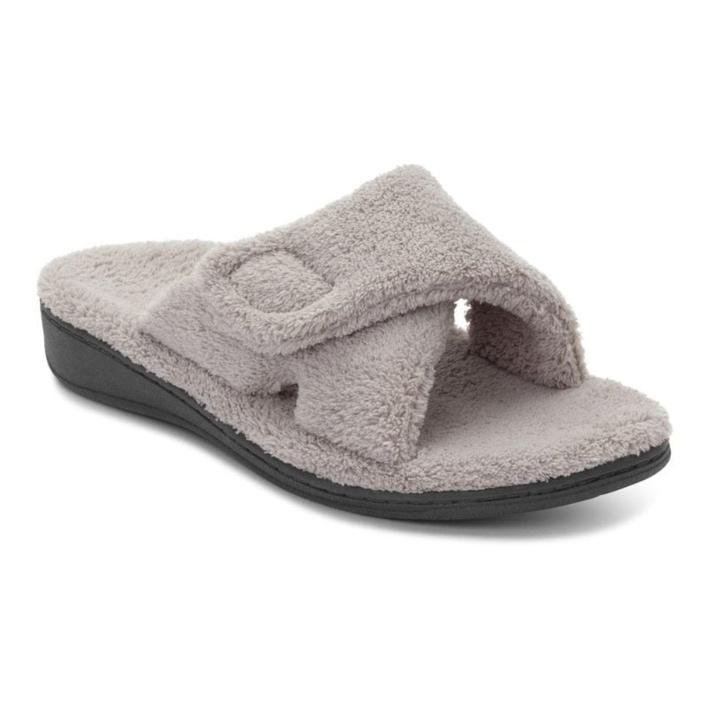 Light Grey Vionic Relax Slippers