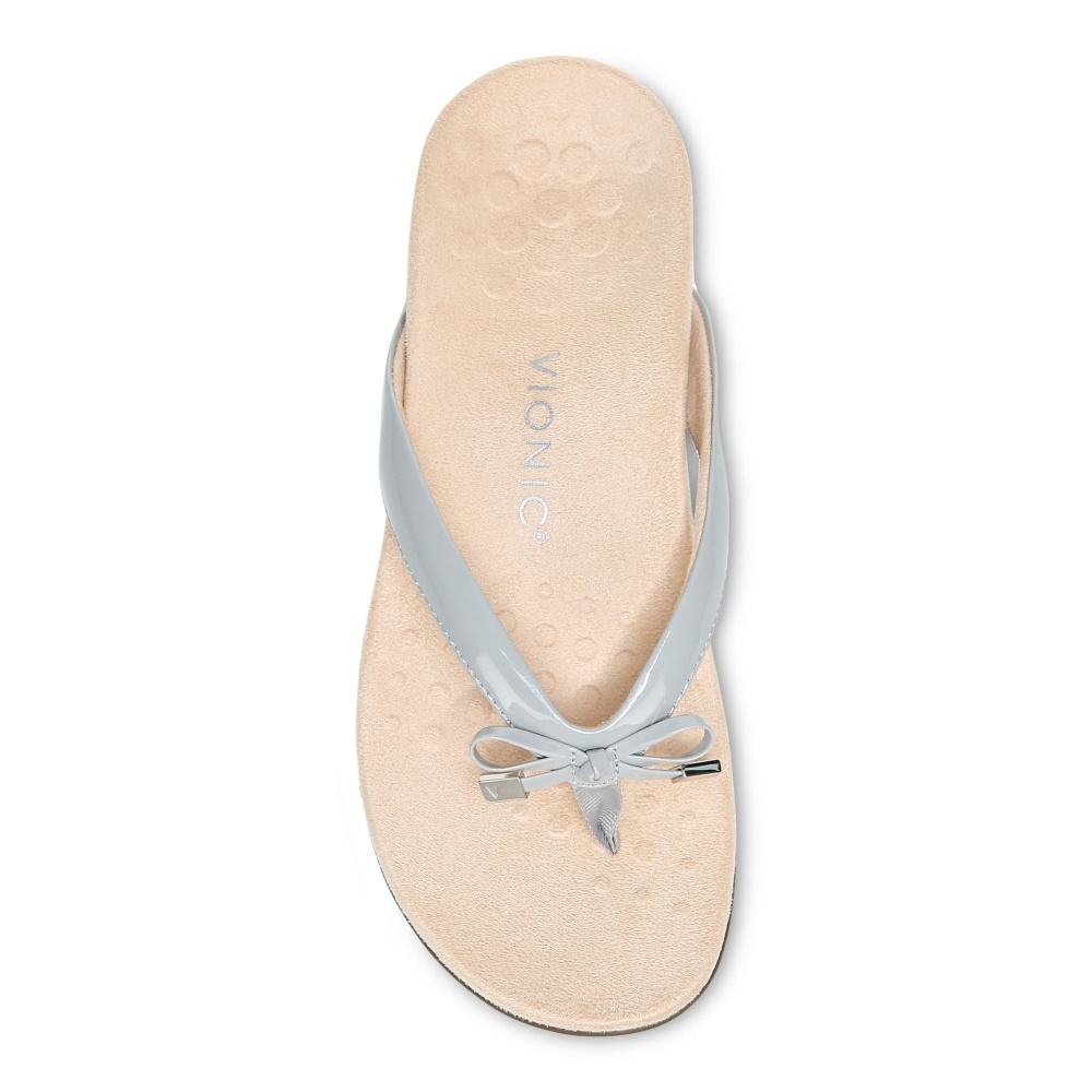 Light Grey Bella Toe Post Sandal Vionic