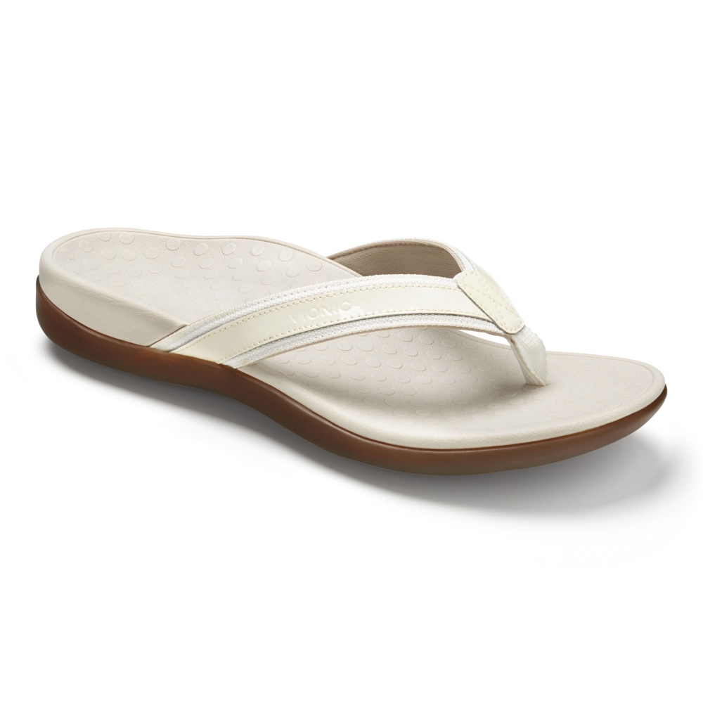 Tide II Toe Post Sandal White Vionic