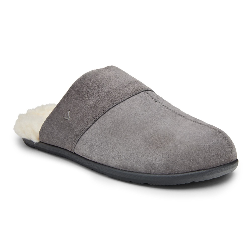 Vionic Charcoal Suede Alfons Mule Slipper