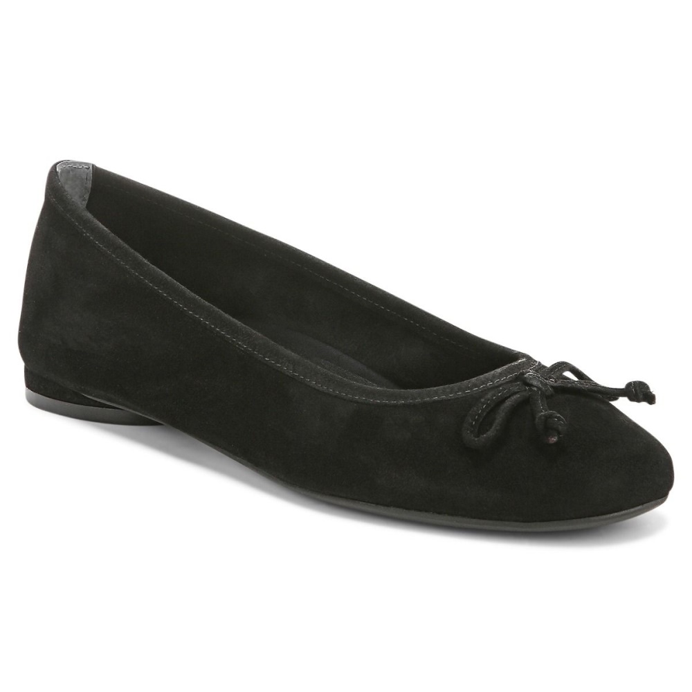 Black Suede Vionic Callisto Flat