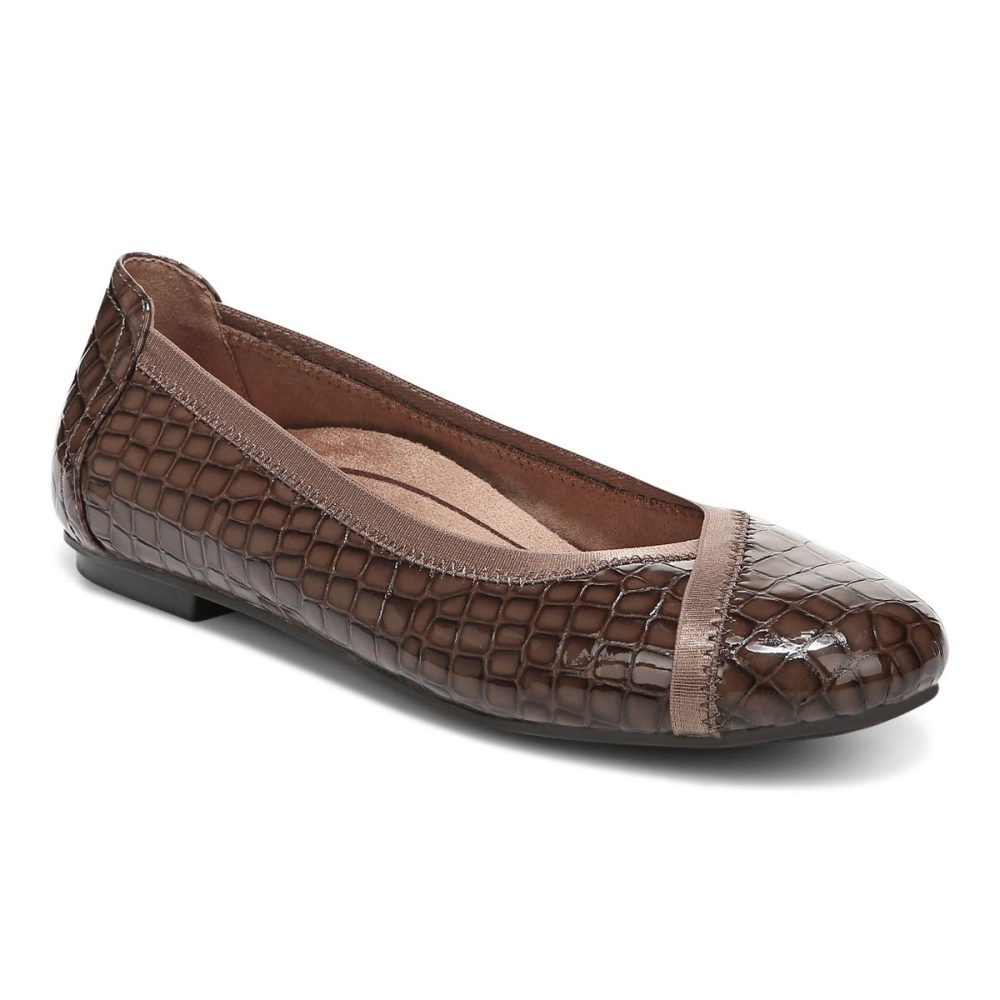 Caroll Ballet Flat Monks Robe Croc Vionic