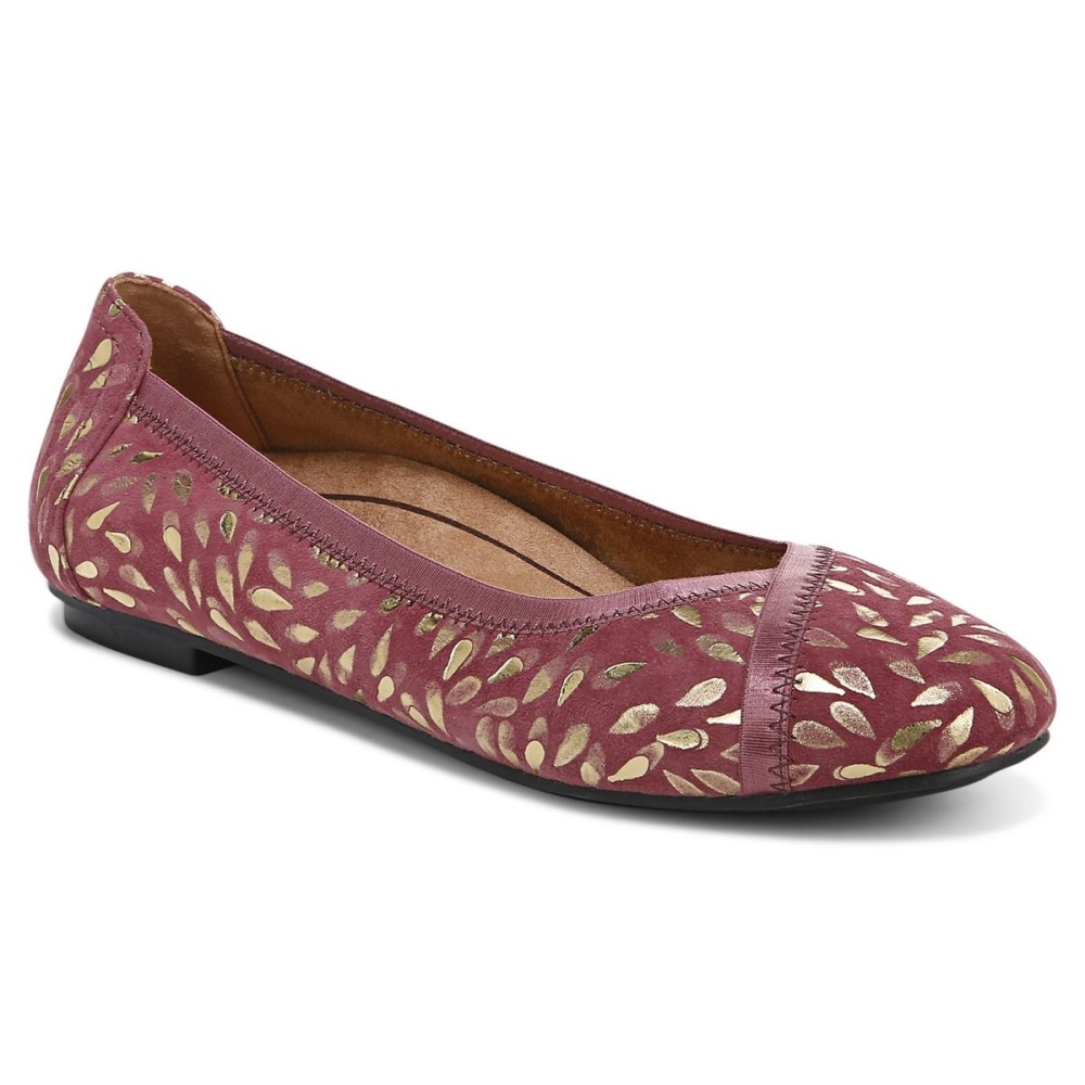 Caroll Ballet Flat Vionic Shiraz Suede