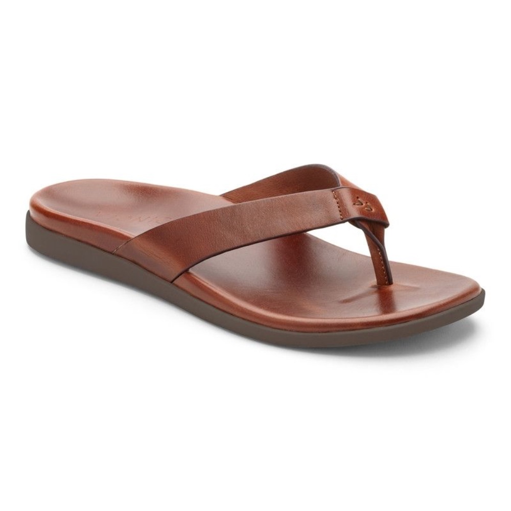 Elijah Toe Post Sandal Brown Vionic