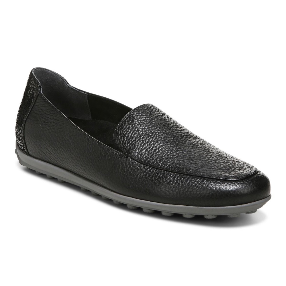 Vionic Black Leather Elora Loafer