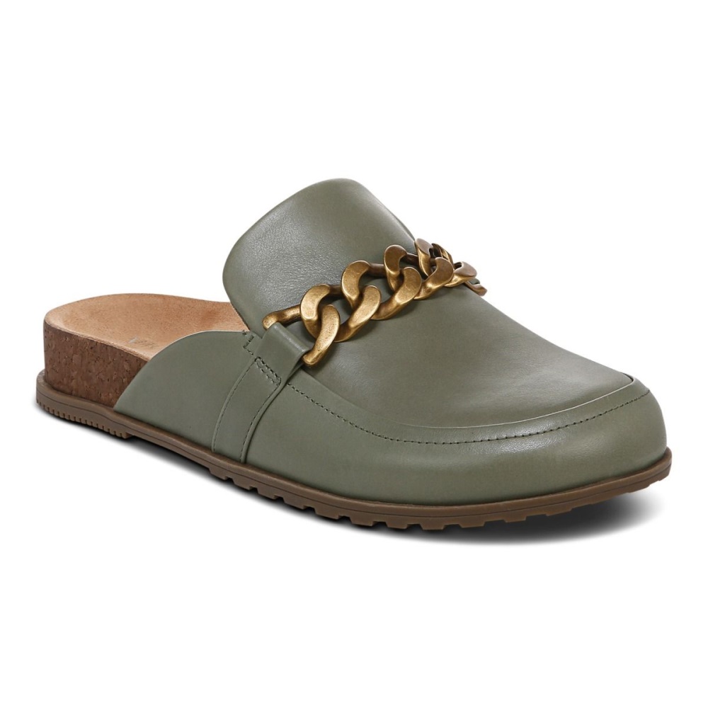 Army Green Vionic Georgie Mule