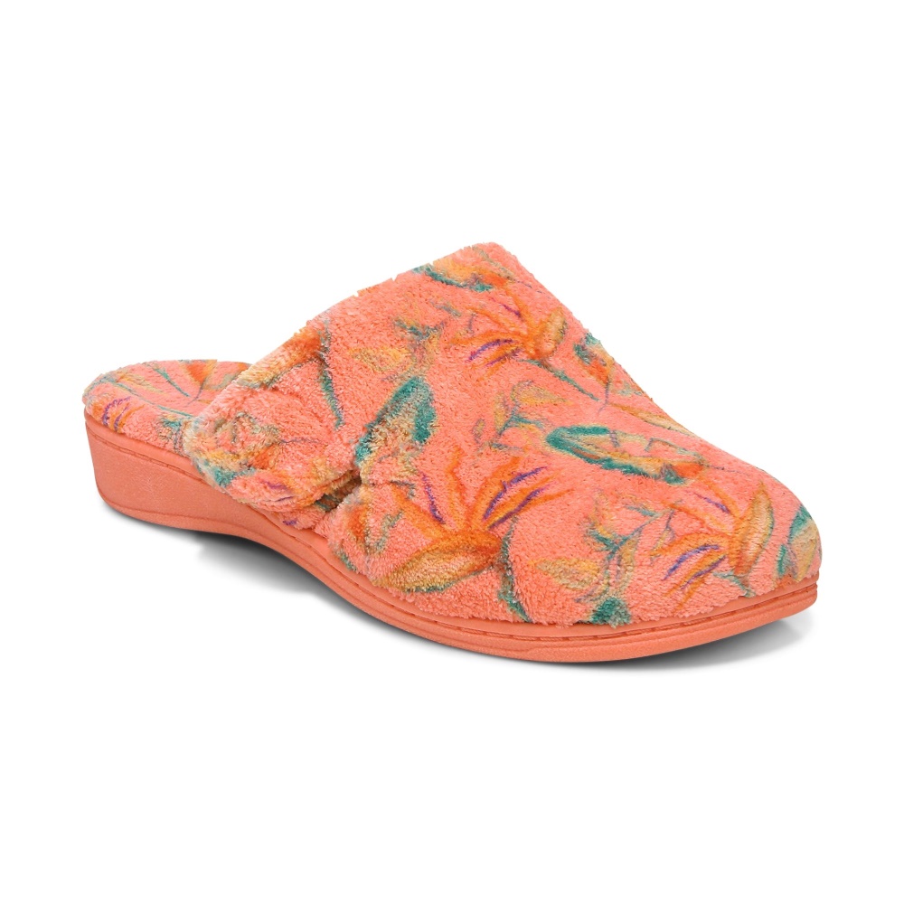Vionic Gemma Mule Slippers Papaya