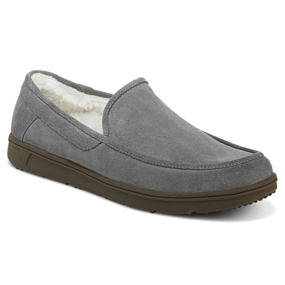 Vionic Charcoal Suede Gustavo Slipper