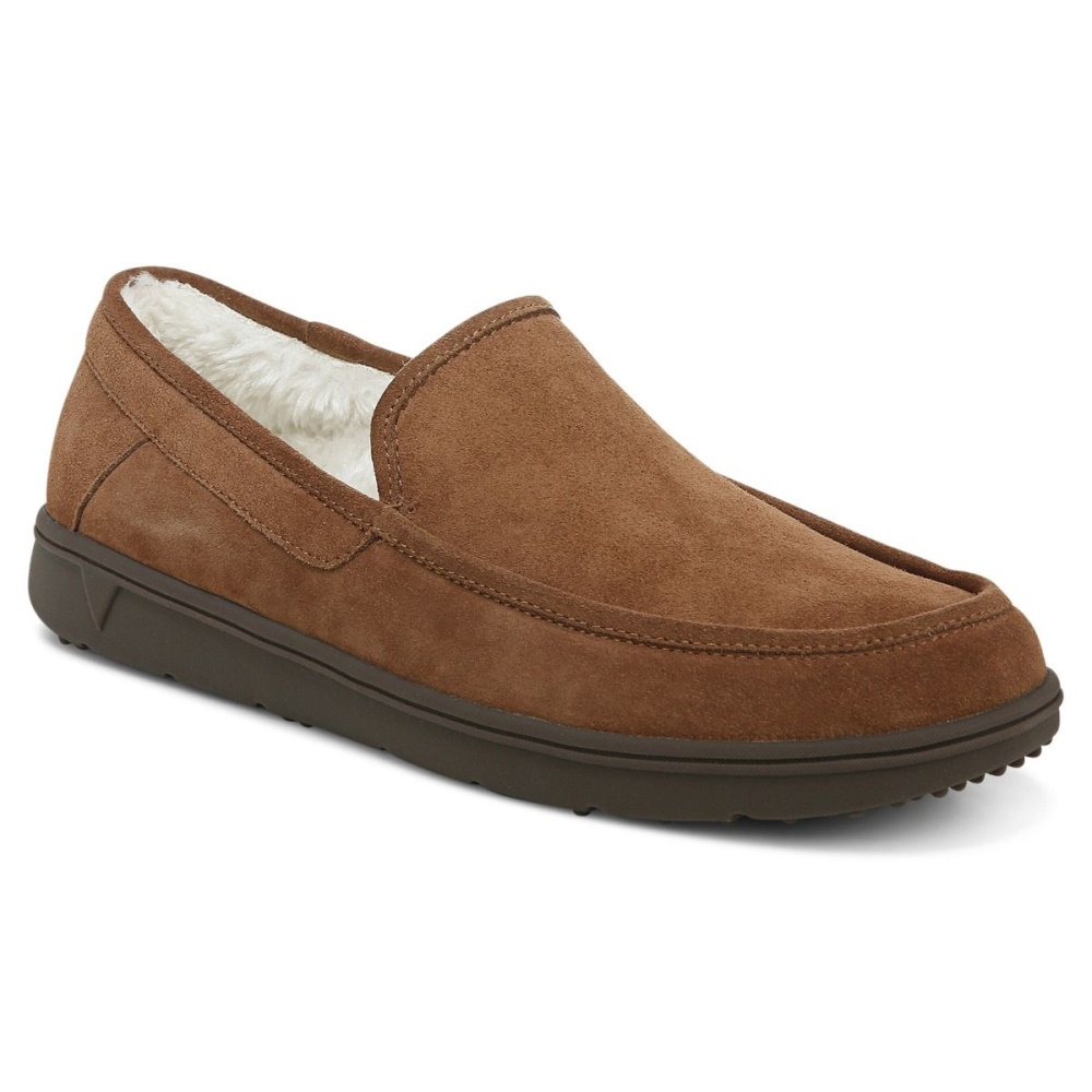 Vionic Gustavo Slipper Toffee Suede