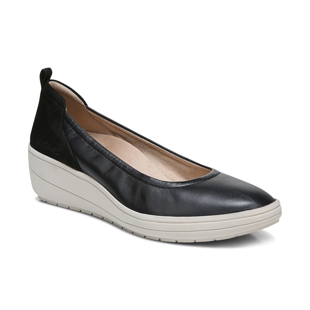Black Vionic Jacey Wedge