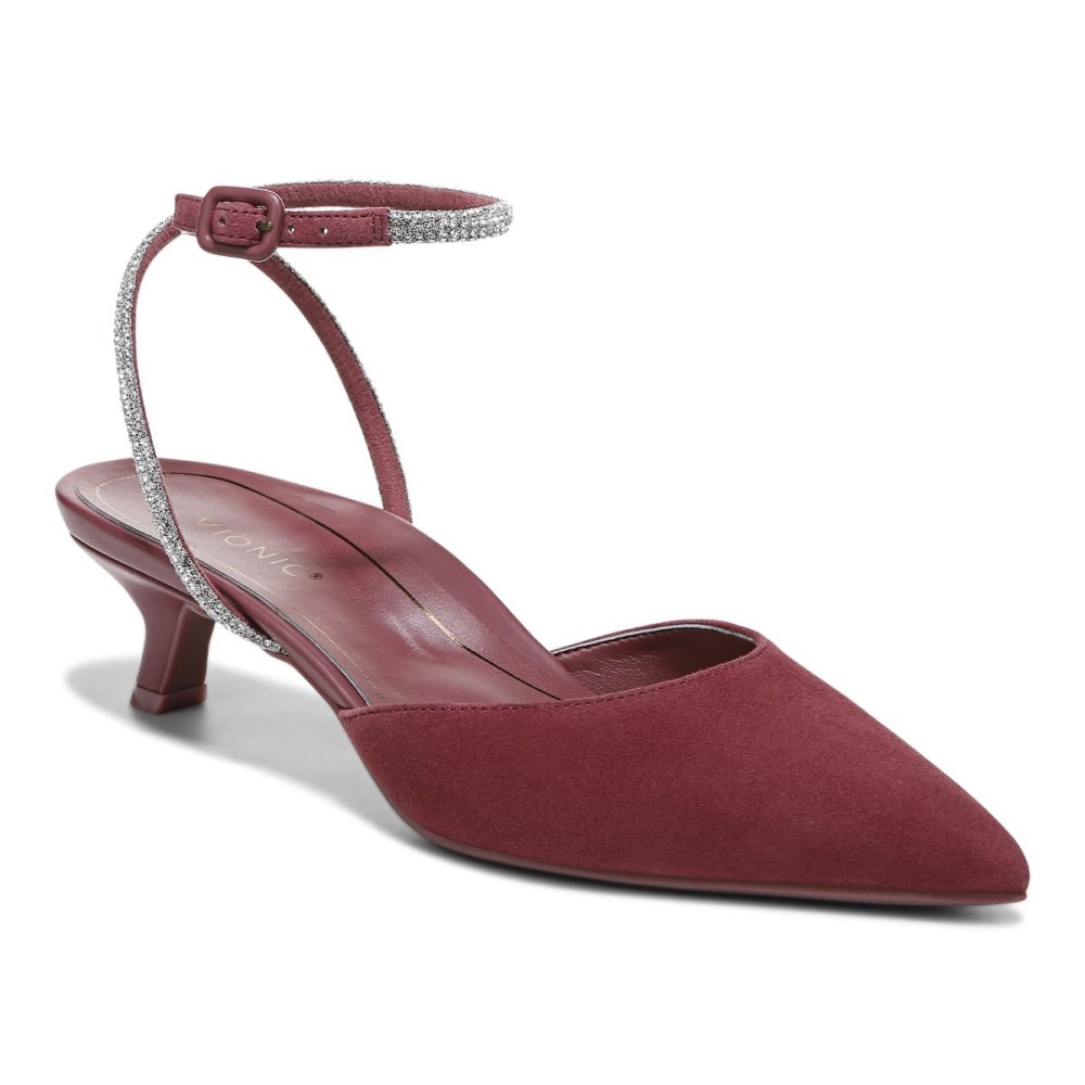 Jacynda Kitten Heel Shiraz Suede Vionic