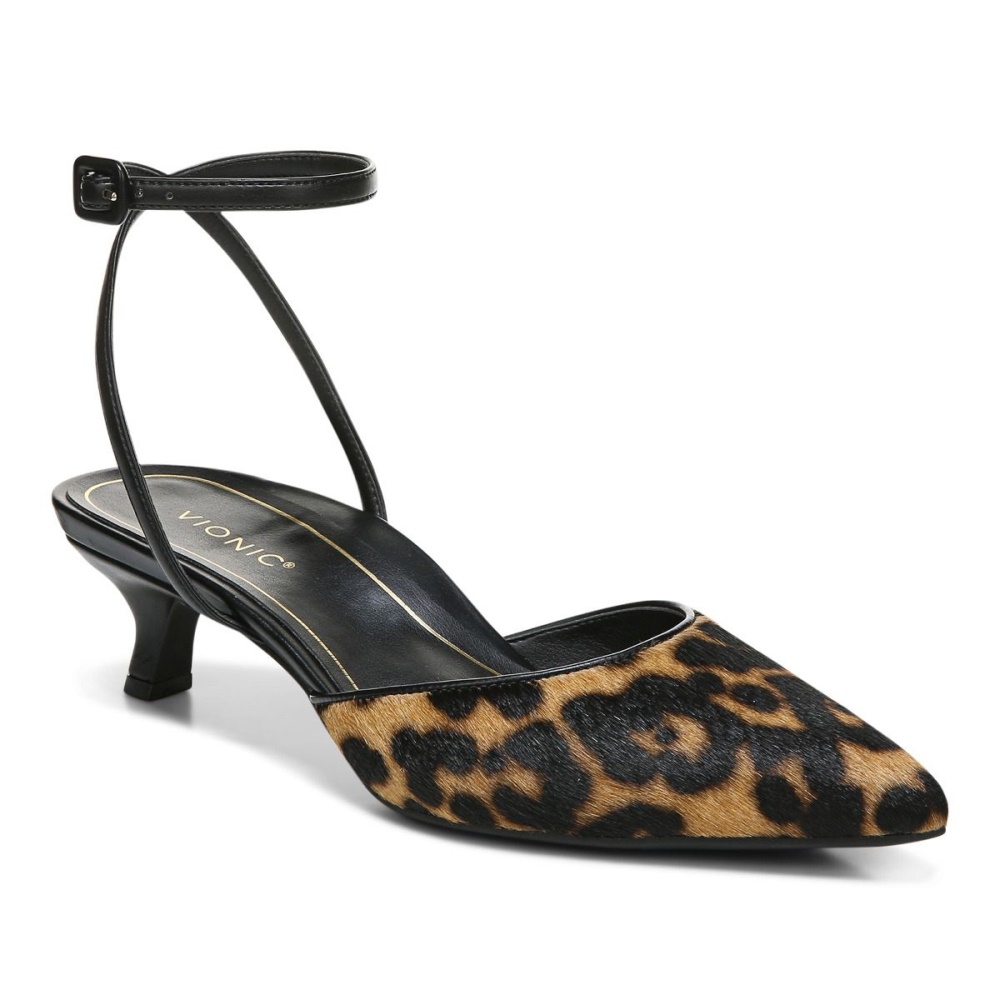 Tan Leopard Jacynda Kitten Heel Vionic
