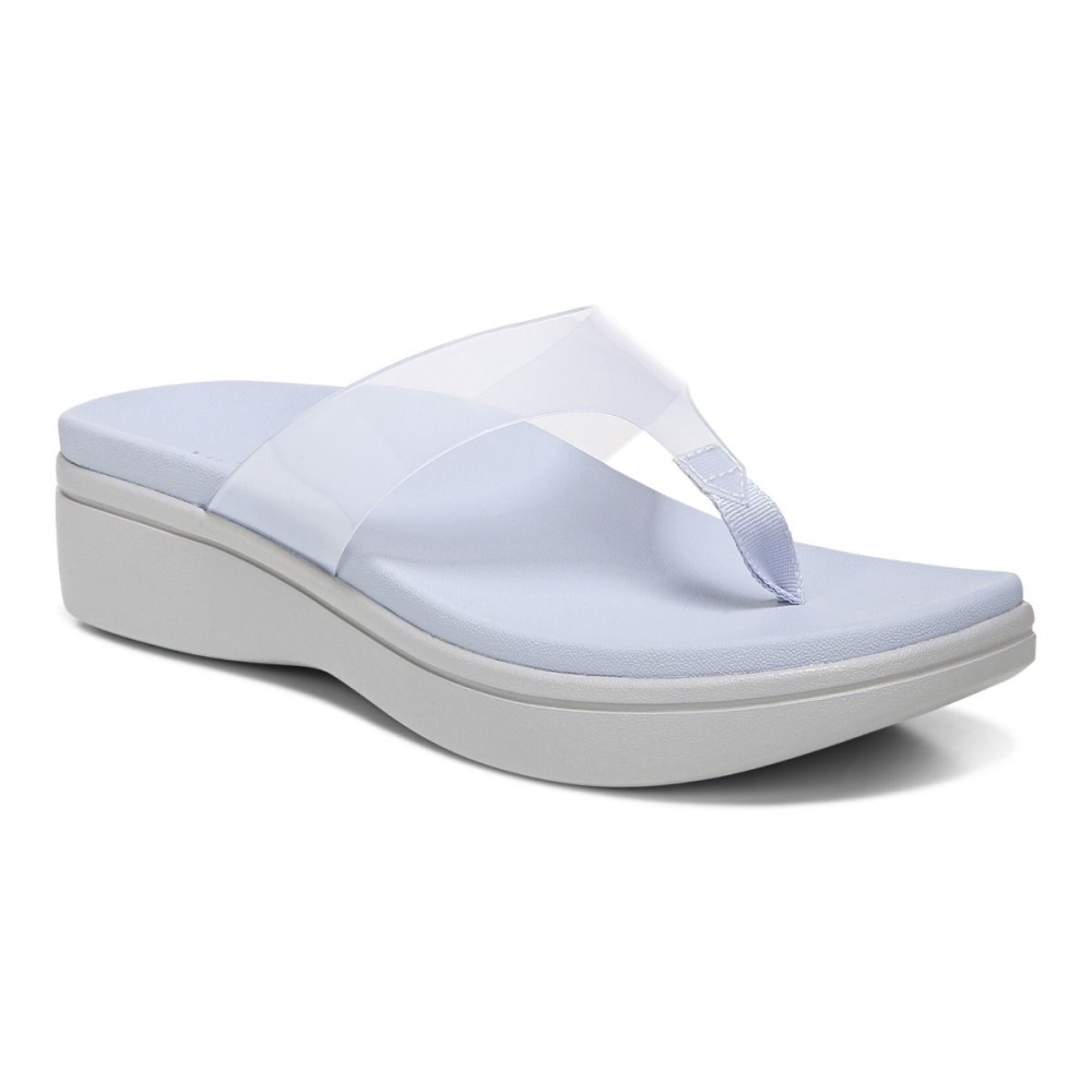 Blue Haze Vionic Luminous Platform Sandal