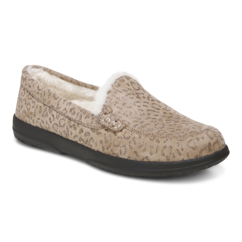 Lynez Slipper Vionic Brown Leopard