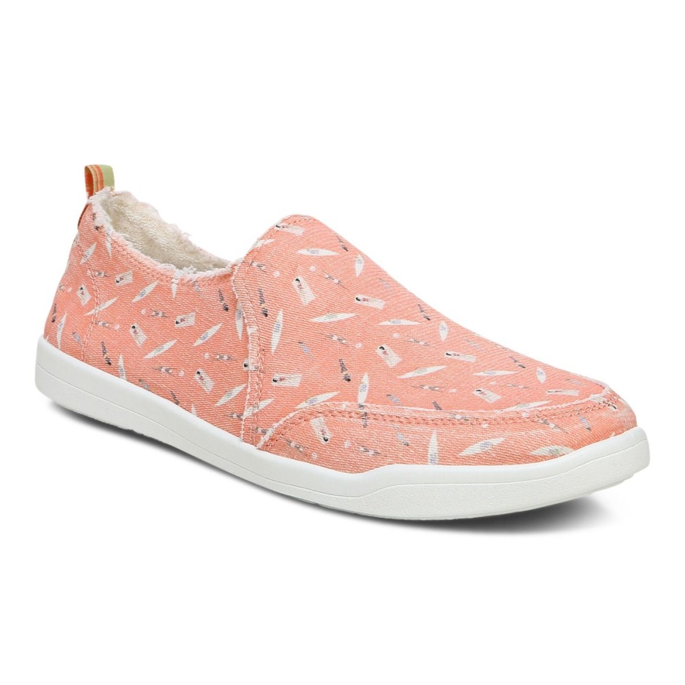 Beach Malibu Slip on Sneaker: Fun in the Sun Vionic Papaya