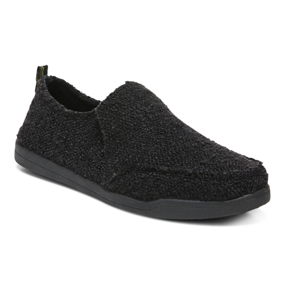 Vionic Beach Malibu Slip on Sneaker: Boucle Black Boucle