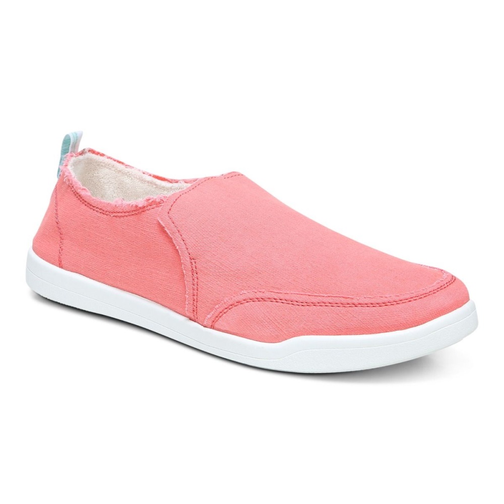 Vionic Beach Malibu Slip on Sneaker: Canvas Sea Coral Canvas