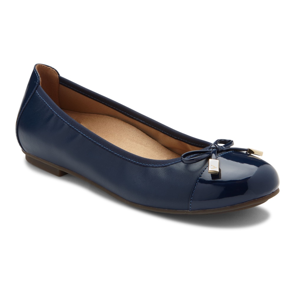 Vionic Minna Ballet Flat Navy