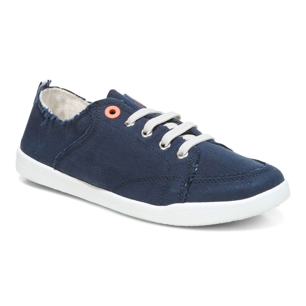 Navy Canvas Beach Pismo Casual Sneaker: Canvas Vionic