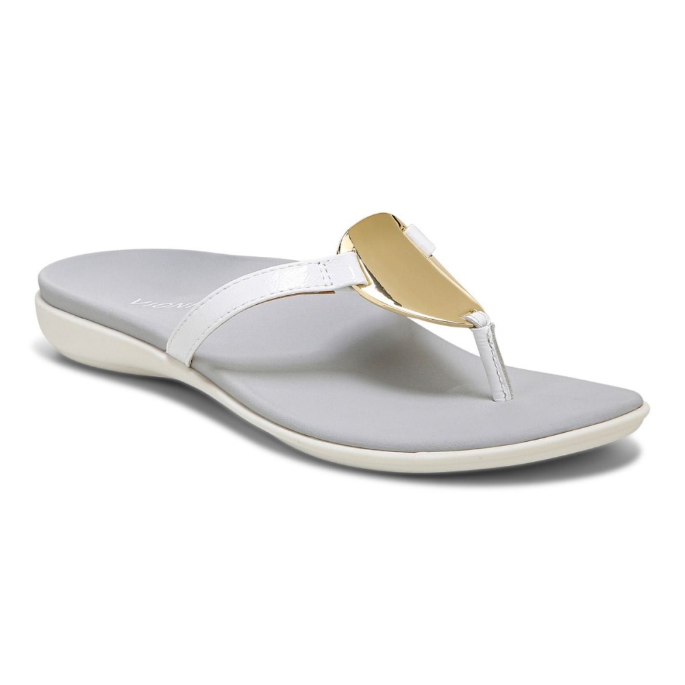 Raysa Toe Post Sandal Vionic White