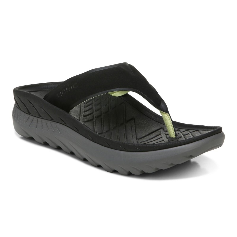 Restore Recovery Sandal Black Charcoal Vionic