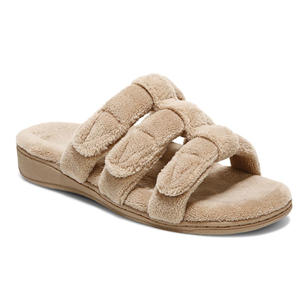 Wheat Vionic Snooze Slipper