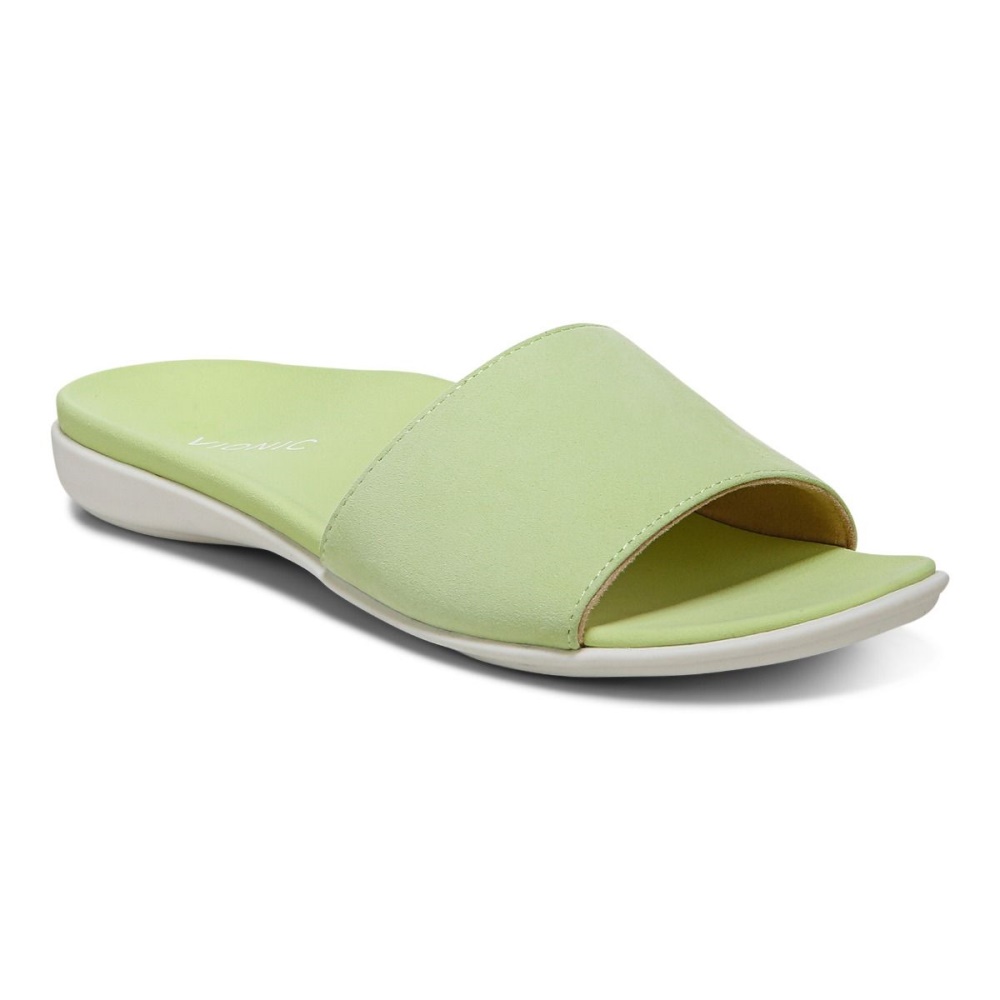 Pale Lime Val Slide Sandal Vionic