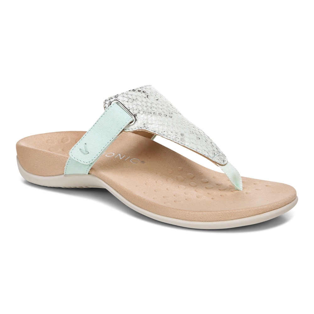 Vionic Seafoam Wanda T-Strap Sandal