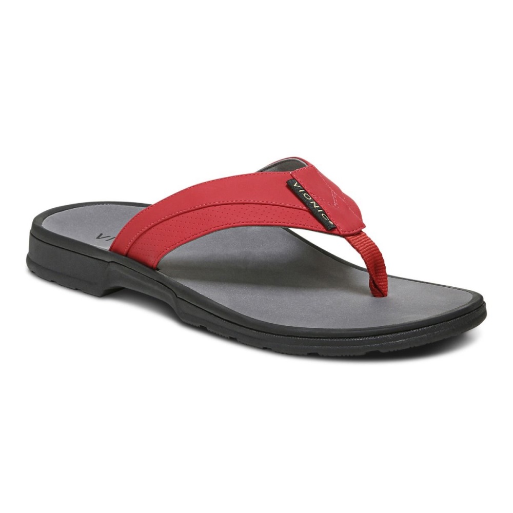 Red Vionic Wyatt Toe Post Sandal