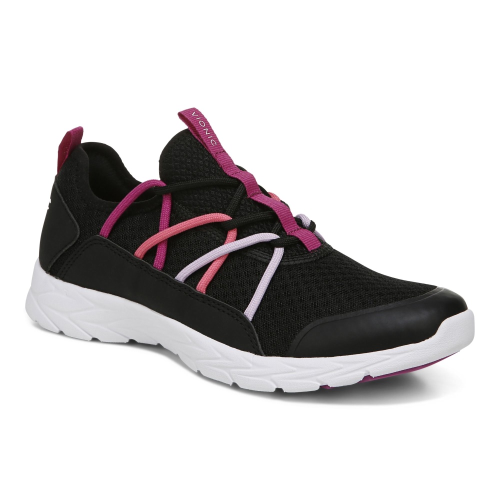 Black Vionic Zeliya Lace Up Sneaker