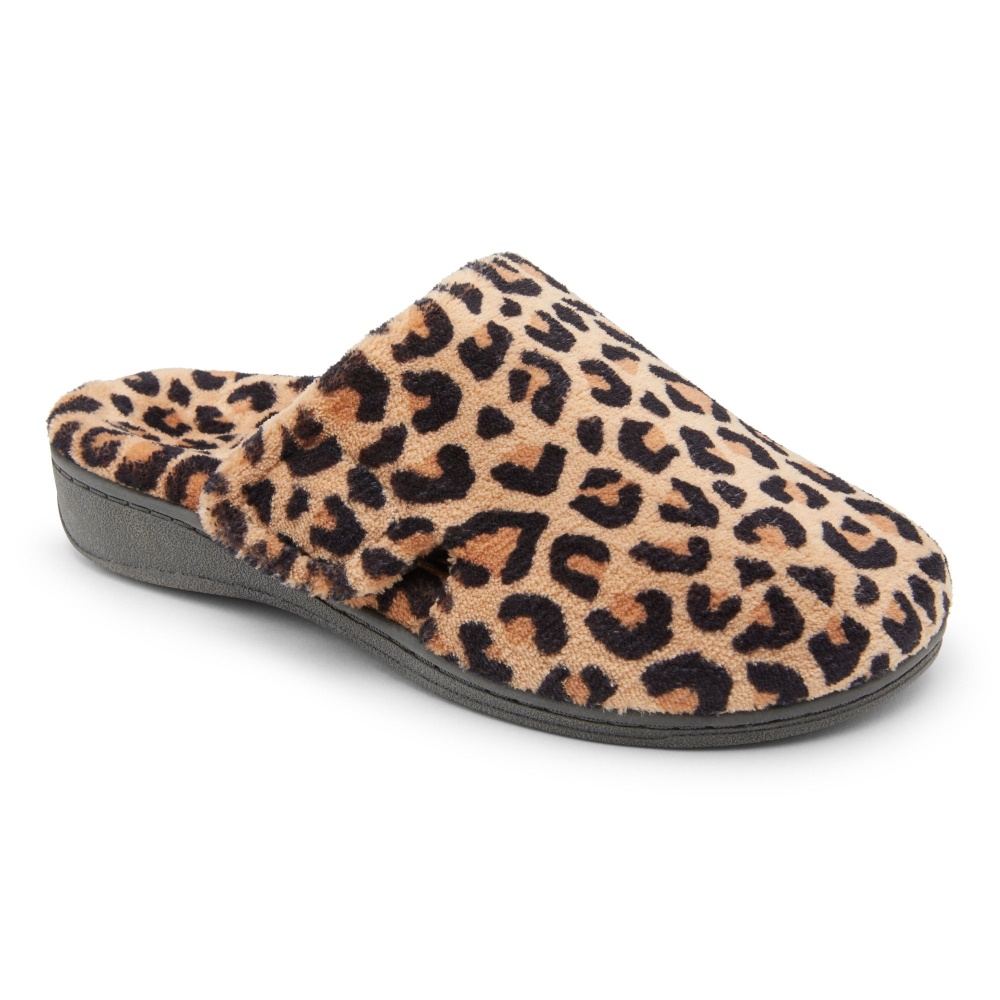 Gemma Slipper Natural Leopard Vionic