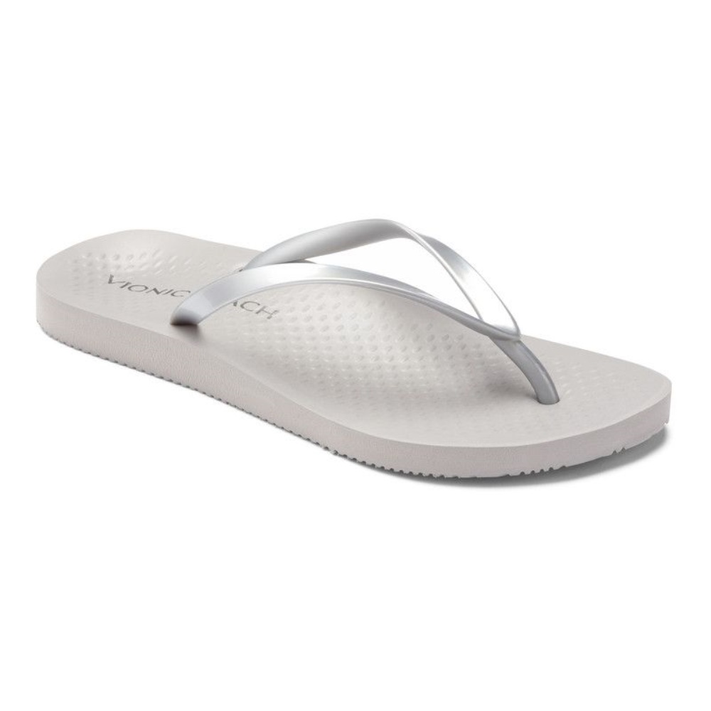 Silver Vionic Noosa Flip Flop