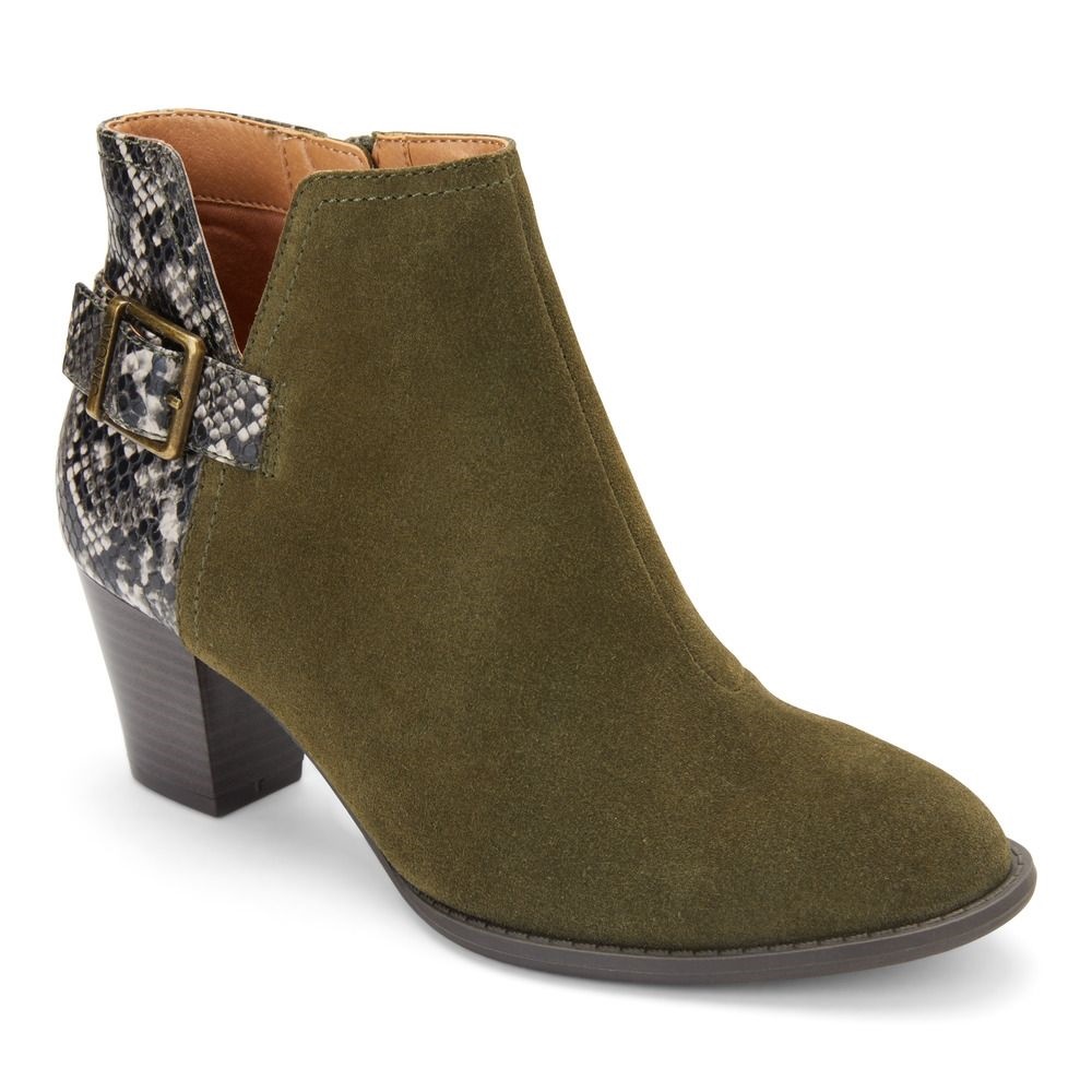 Naomi Ankle Boot Olive Vionic