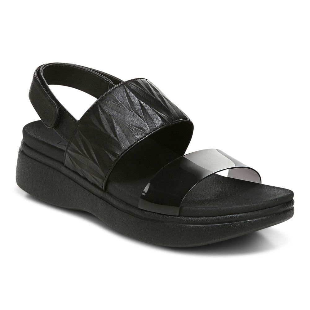 Black Vionic Karleen Platform Sandal