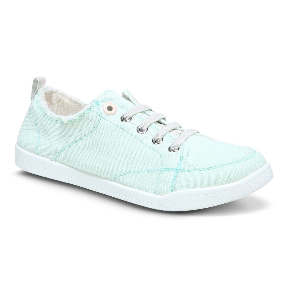 Seafoam Canvas Vionic Pismo Casual Trainer