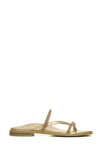 Vionic Gold Prism Slide Sandals