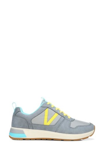 Vionic Grey Rechelle Lace Up Fashion Trainer Sneakers