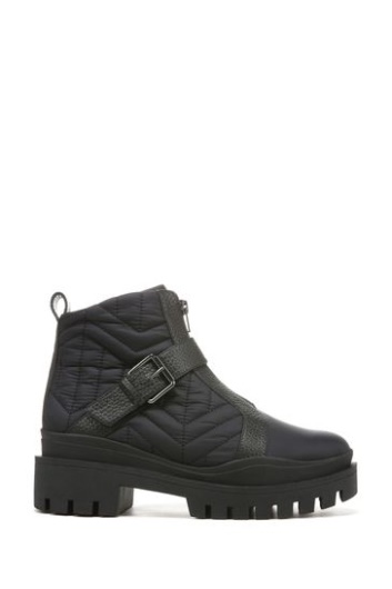 Vionic Janara Black Waterproof Nylon Mid Shaft Boots