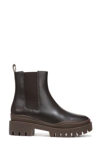 Vionic Karsen Chocolate Brown Waterproof Leather Mid Shaft Boots