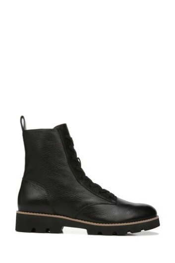 Vionic Lani Black Waterproof Tumbled Mid Shaft Boots