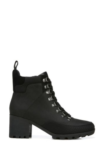 Vionic Spencer Black Waterproof Nubuck Mid Shaft Boots