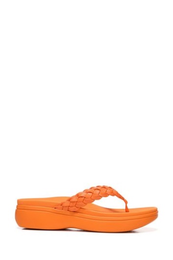 Vionic Yellow Kenji Thong Wedge Sandals